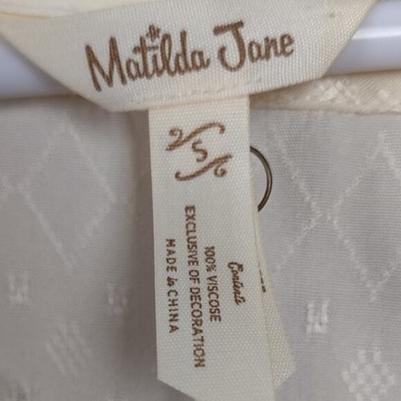 Matilda Jane Believe In You Ruffle Sleeve Boho Tunic Top S - Picture 5 of 16